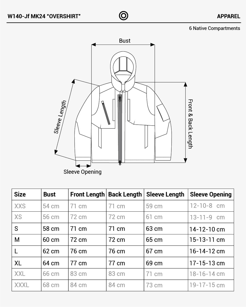 W140-Jf "OVERSHIRT" ES-BK