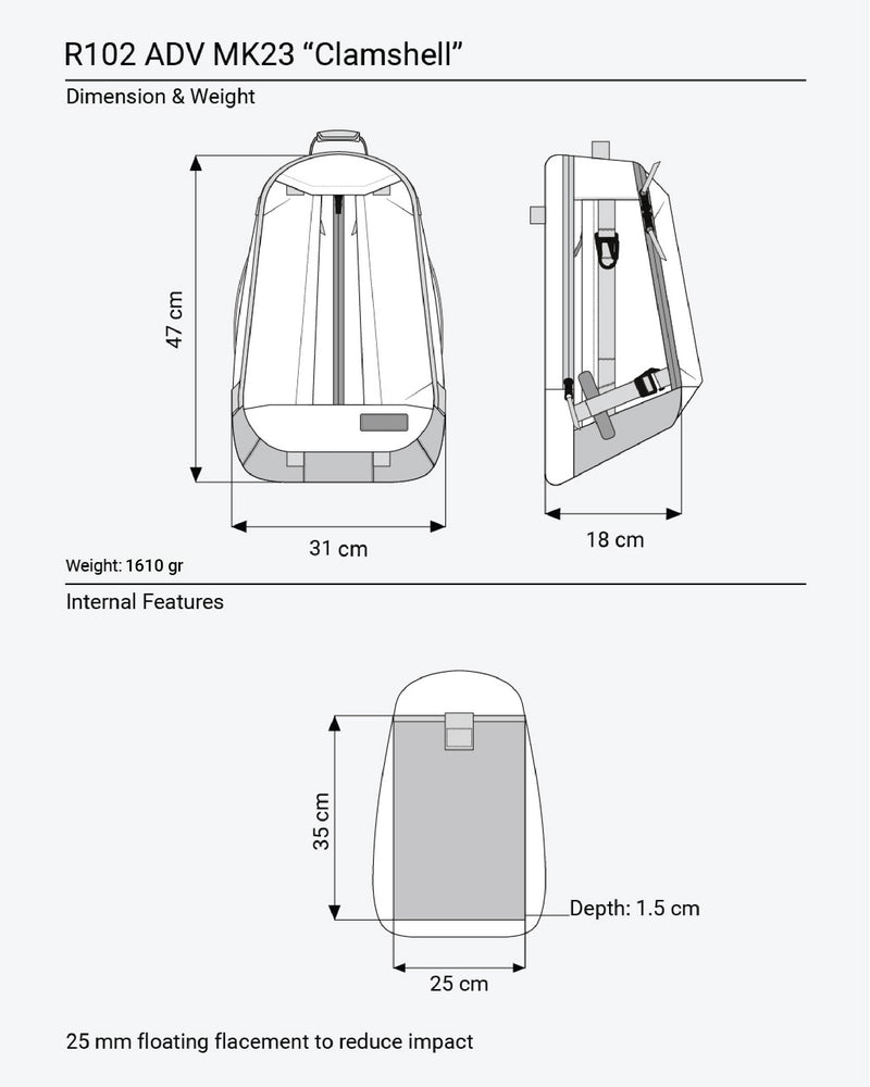 R102-ADV BK/F "Clamshell Foil"