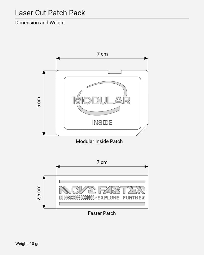 Laser Cut Patch Pack